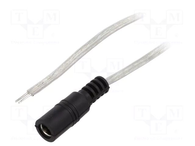 Cable; 2x0.5mm2; wires,DC 5,5/2,1 socket; straight; transparent BQ CABLE DC.CAB.8000.0020