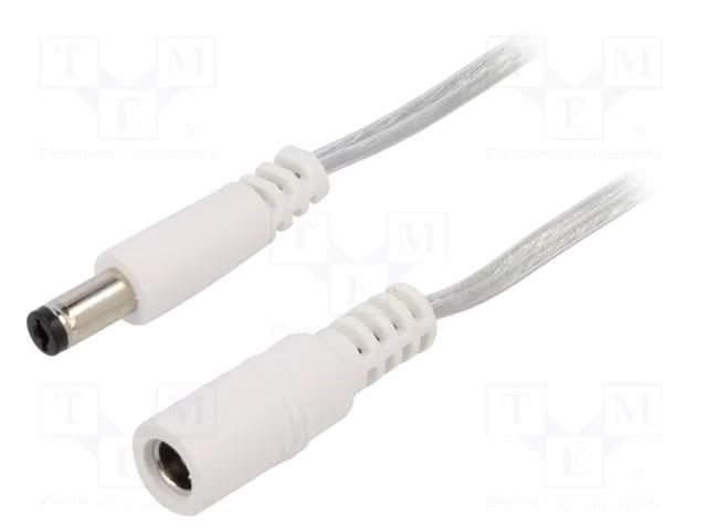 Cable; 2x0.5mm2; DC 5,5/2,1 plug,DC 5,5/2,1 socket; straight BQ CABLE DC.EXT.8210.0200