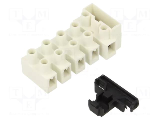 Connector: terminal block; 450V; screw terminal; Contacts: brass BM GROUP BM975