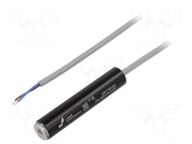 Module: laser; 2mW; red; line; 635nm; 4.5÷6VDC; 30÷150mA; Line Laser Laser Components FP-L-635-2-40-C24