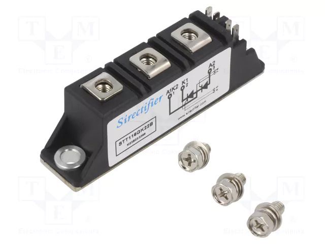 Module: thyristor; double series; 2.2kV; 116A; Ifmax: 180A; 21MM SIRECTIFIER STT116GK22B-SIR