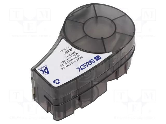 Heat shrink sleeve; 2.13m; white; Character colour: black BRADY BRADY-110925