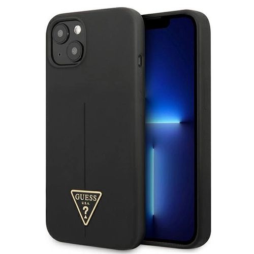 Guess GUHCP13SSLTGK iPhone 13 mini 5.4 &quot;black / black hardcase Silicone Triangle, Guess 3666339040918 3666339040918
