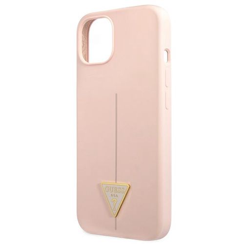 Guess GUHCP13SSLTGP iPhone 13 mini 5.4 &quot;pink / pink hardcase Silicone Triangle, Guess 3666339040994 3666339040994