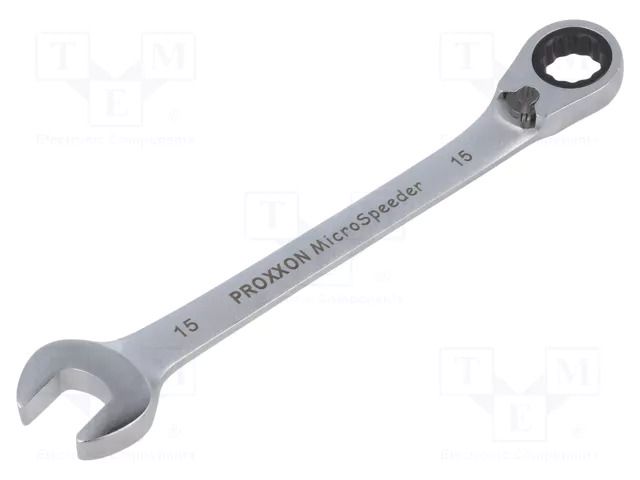 Wrench: combination spanner; rattle; 15mm; MicroSpeeder PROXXON PR23137