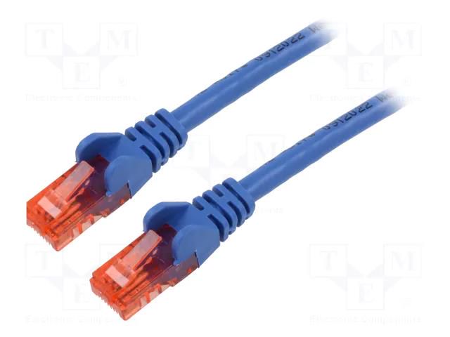 Patch cord; RJ45 plug,both sides; U/UTP; 6; stranded; CCA; 15m; PVC GOOBAY U/UTP6-CCA-150BL