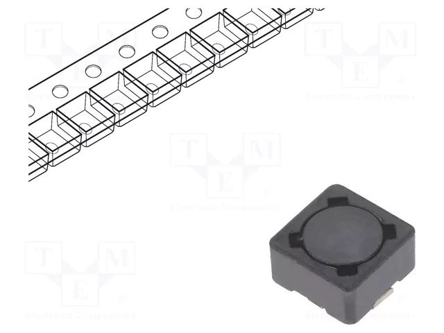 Inductor: wire; SMD; 450nH; Ioper: 14.7A; 2.5mΩ; ±20%; 12.5x12.5x6mm EATON ELECTRONICS DRA125-R47-R