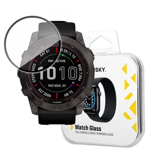 Wozinsky Watch Glass hybrid glass for Garmin Fenix 7 black, Wozinsky 5907769310034