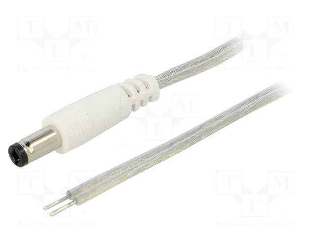 Cable; 2x0.5mm2; DC 5,5/2,5 plug,DC 5,5/2,5 socket; straight BQ CABLE DC.EXT.8610.0100