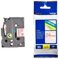 TAPE, RED ON WHITE, 24MM W, 8M L TZE-252