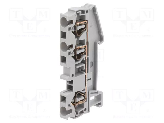 Splice terminal: rail; ST; spring clamp; grey; 40A; polyamide; TS35 PHOENIX CONTACT ST4-TWIN
