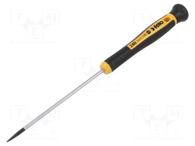 Screwdriver; slot; precision; 3,0x0,5mm; 100mm FELO FL24003560