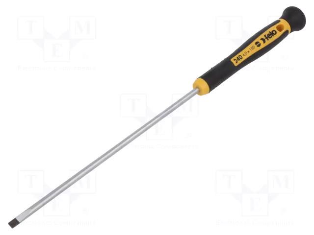 Screwdriver; slot; precision; 4,0x0,8mm; 150mm FELO FL24004560