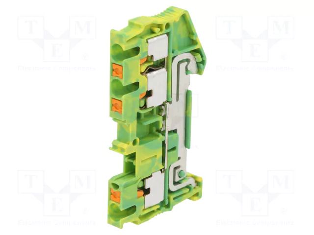 Splice terminal: rail; PT; for DIN rail mounting; push-in; ways: 1 PHOENIX CONTACT PT2.5-TWIN-PE