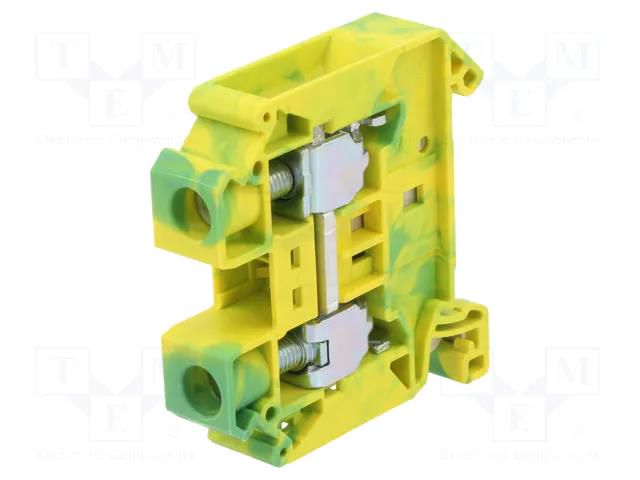 Splice terminal: rail; screw terminal; polyamide; TS32,TS35 PHOENIX CONTACT UT16-PE