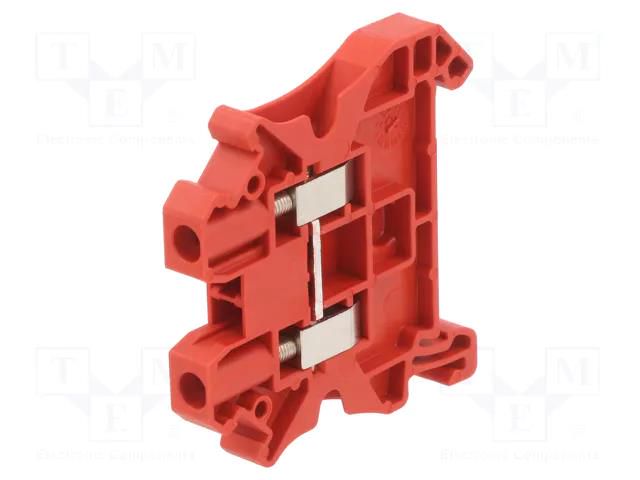 Splice terminal: rail; screw terminal; red; polyamide; 0.14÷6mm2 PHOENIX CONTACT UT4RD