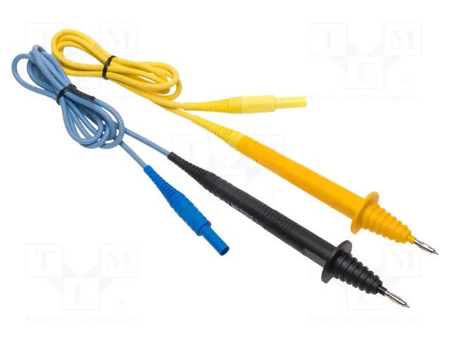 Test leads; banana plug 4mm; 1set SONEL WAPRZMRP1