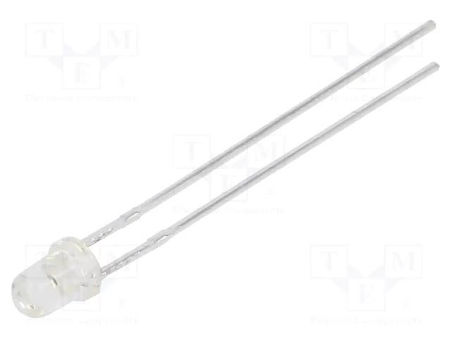 LED; orange; 3mm; 1000mcd; 30°; Front: convex; 1.6÷2.4VDC LUCKYLIGHT LL-304AC4B-2BD