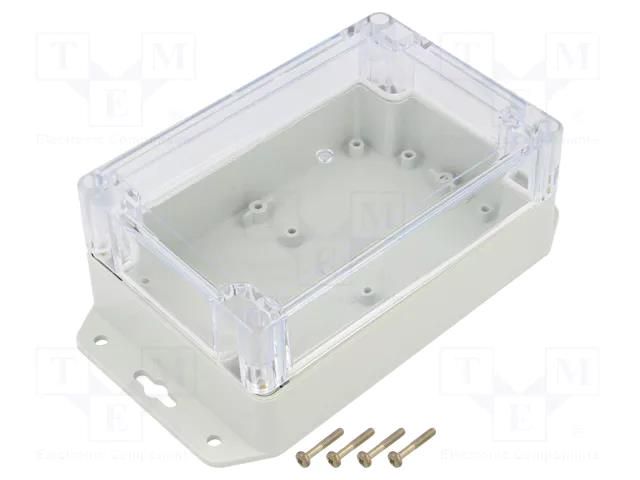 Enclosure: multipurpose; X: 100mm; Y: 150mm; Z: 60mm; ZP; light grey KRADEX ZP15010060UJPH-PC