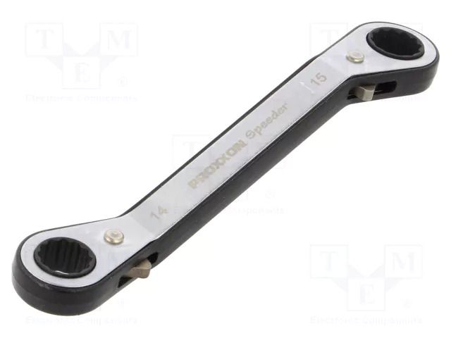 Wrench; box,with ratchet; 14mm,15mm; Speeder PROXXON PR23211