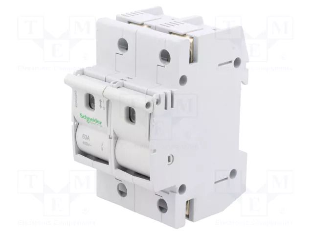 Fuse disconnector; D02; for DIN rail mounting; 63A; Poles: 2; 400V SCHNEIDER ELECTRIC MGN02263