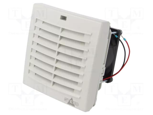 Fan: DC; axial; 120x120x88mm; 31m3/h; 48dBA; IP54; Cutout: 92x92mm STEGO 01880.2-00