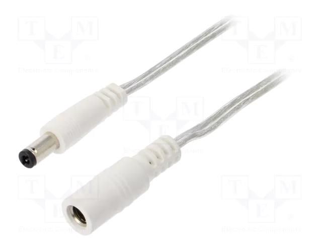 Cable; 2x0.5mm2; DC 5,5/2,5 plug,DC 5,5/2,5 socket; straight BQ CABLE DC.EXT.8610.0500