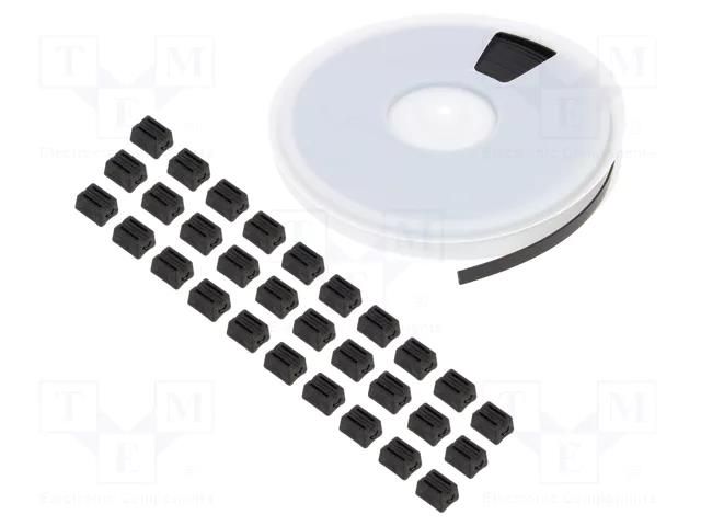 Cable tie; L: 15.2m; W: 12.7mm; black; 1115N; -40÷85°C; Kit: 30 heads HELLERMANNTYTON EL-TY-TELS1-BK