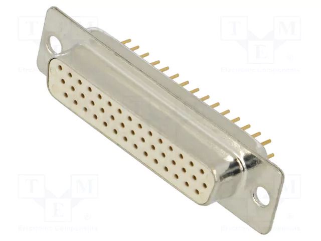 Connector: D-Sub HD; PIN: 44; socket; female; on PCBs; straight; THT Deltron AG HD-D44SY/2