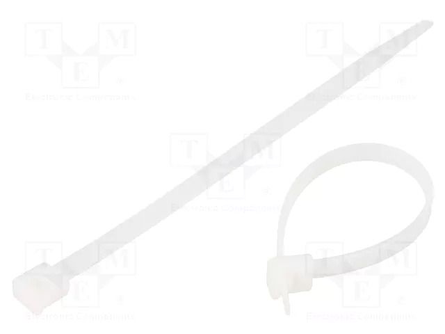 Cable tie; L: 120mm; W: 4.8mm; natural; polyamide; 135N; Ømax: 28mm HELLERMANNTYTON LK2-PA66-NA