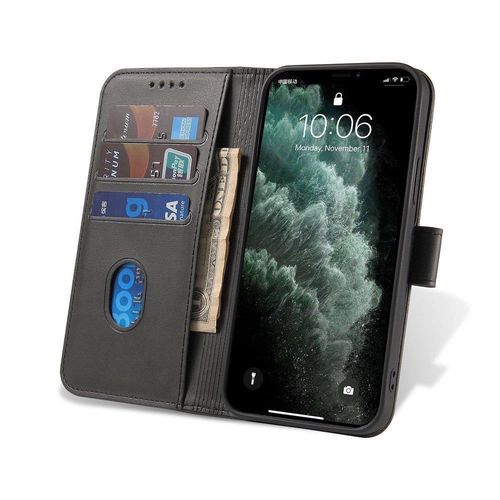 Magnet Case elegant case case cover with a flap and stand function Honor Magic 4 black, Hurtel 5907769344329 5907769344329