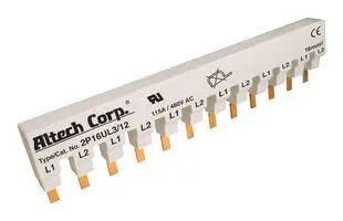 BUSBAR, CKT BREAKER, 12PIN, 2PH, 115A 2P16UL3/12