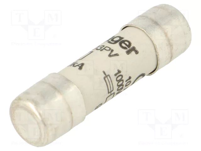 Fuse: fuse; 3A; 1kVDC; gPV; cylindrical,industrial; 10x38mm HAGER LF303PV