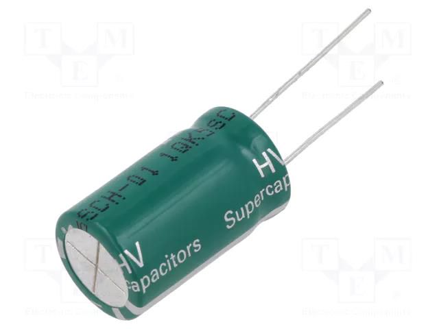 Supercapacitor; THT; 25F; 2.7VDC; -10÷30%; Body dim: Ø16x28.4mm EATON ELECTRONICS HV1625-2R7256-R