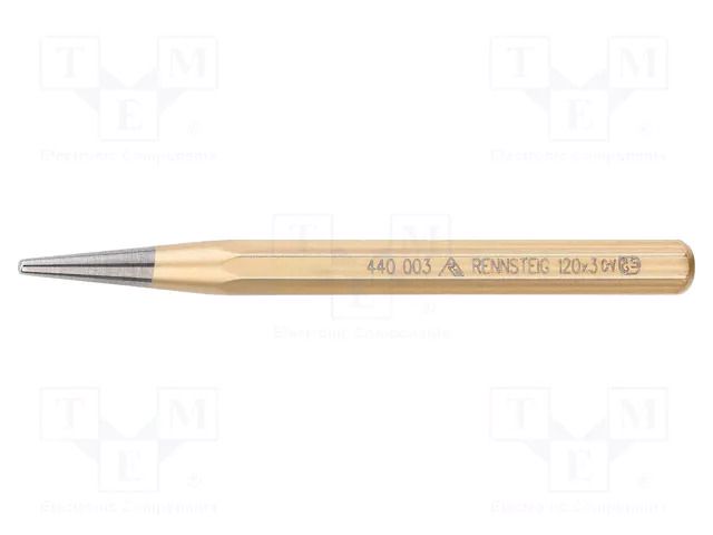 Puncher; L: 120mm; Ø: 3mm RENNSTEIG REN.4400030