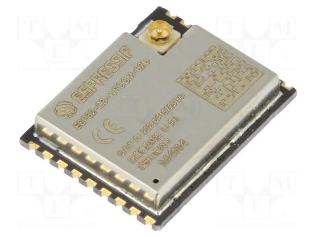 Module: IoT; Bluetooth: BLE; 19.5dBm; WiFi; external; SMD; Cores: 1 ESPRESSIF ESP32C3-WROOM02UN4