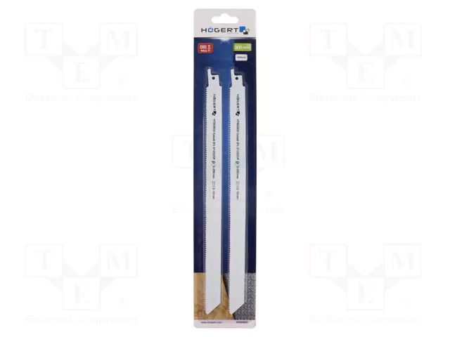 Hacksaw blade-set; metal,stainless steel; 300mm; 14teeth/inch HÖGERT TECHNIK HT-6D902