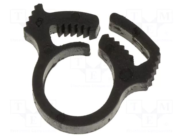 Fixing clamp; ØBundle : 9.3÷10.5mm; W: 5.9mm; polyamide; black HELLERMANNTYTON SNP2-PA66GF13-BK
