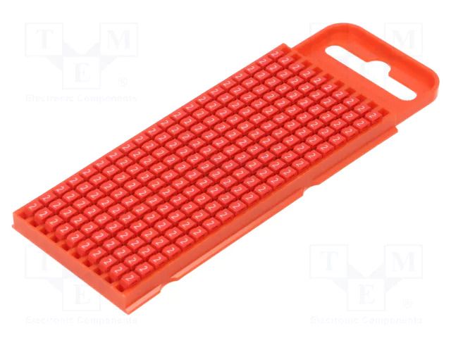Markers; Marking: 2; 2÷2.8mm; polyamide; red; -40÷85°C; push-in; WIC HELLERMANNTYTON WIC1-2-RD