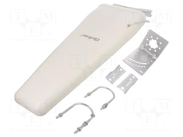Antenna; white; SMA; 50W; 3300÷3800MHz; 50Ω; 3m; 14dBi; -20÷85°C QOLTEC QOLTEC-57032