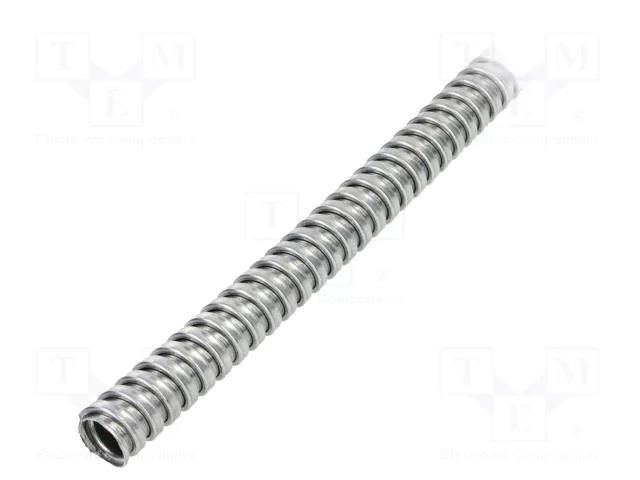 Protective tube; Size: 12; zinc-plated steel,galvanised steel HELLERMANNTYTON SC12-GS-ML