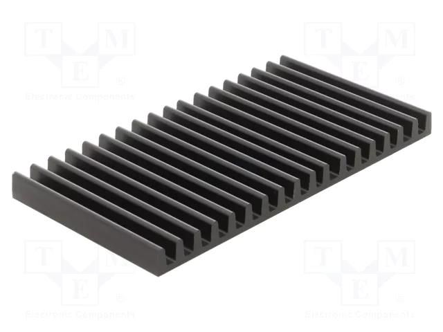Heatsink: extruded; L: 75mm; W: 140mm; H: 10mm; aluminium; anodized FISCHER ELEKTRONIK SK/695/75/SA