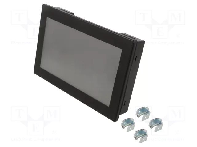 LCD display; 7"; 800x480; GT707; 21.6÷26.4VDC; IP65; USB 2.0; black PANASONIC AIG707WCL1G2