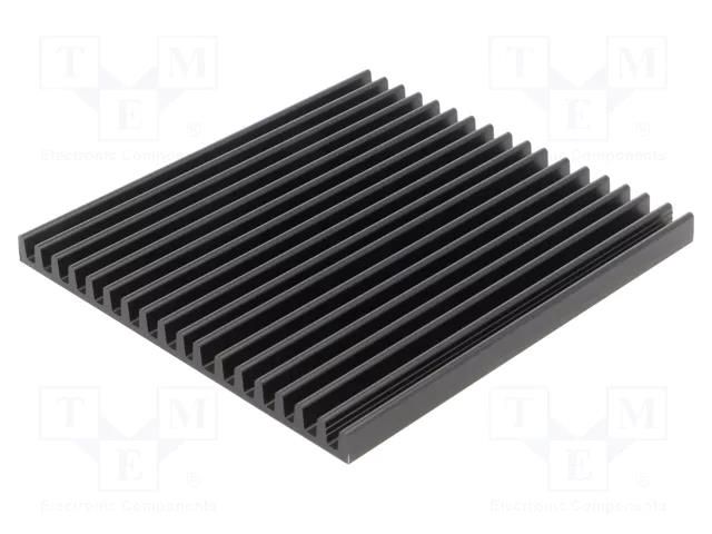 Heatsink: extruded; L: 150mm; W: 140mm; H: 10mm; aluminium; anodized FISCHER ELEKTRONIK SK/695/150/SA