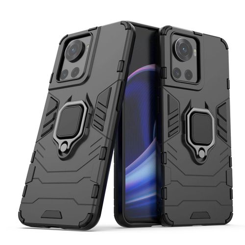 Ring Armor armored hybrid case cover + magnetic holder for OnePlus Ace black, Hurtel 5907769344985 5907769344985