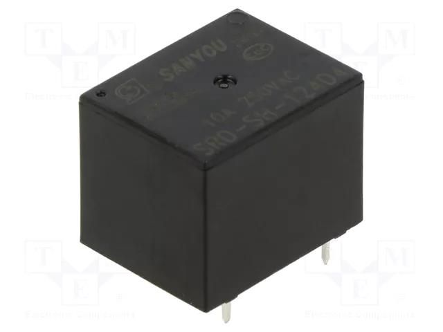 Relay: electromagnetic; SPDT; Ucoil: 24VDC; Icontacts max: 10A SANYOU SRD-SH-124D4