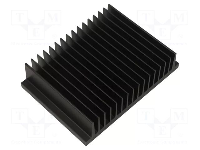 Heatsink: extruded; black; L: 100mm; W: 141.05mm; H: 33.3mm; 1K/W FISCHER ELEKTRONIK SK413/100/SA