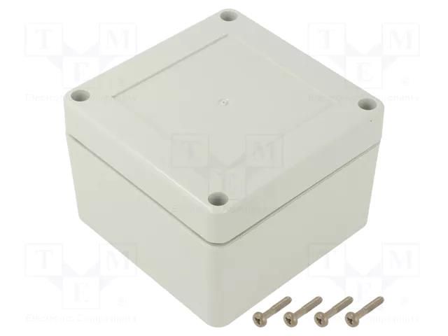 Enclosure: multipurpose; X: 90mm; Y: 90mm; Z: 60mm; ZP; polycarbonate KRADEX ZP909060SJ-PC