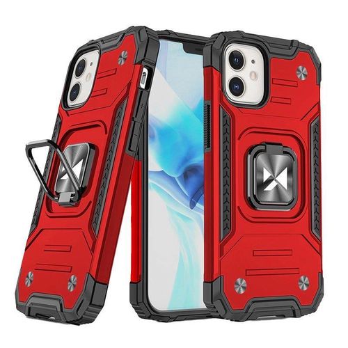 Wozinsky Ring Armor case for iPhone 14 Plus armored cover magnetic holder ring red, Wozinsky 5907769320378 5907769320378