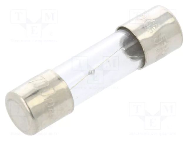 Fuse: fuse; 700mA; 250VAC; medium time-lag; glass; 5x20mm; brass OPTIFUSE MSC-700MA